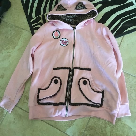 Hot Topic XJessica Louse   cat ear sweatshirt size XXL - Picture 1 of 3